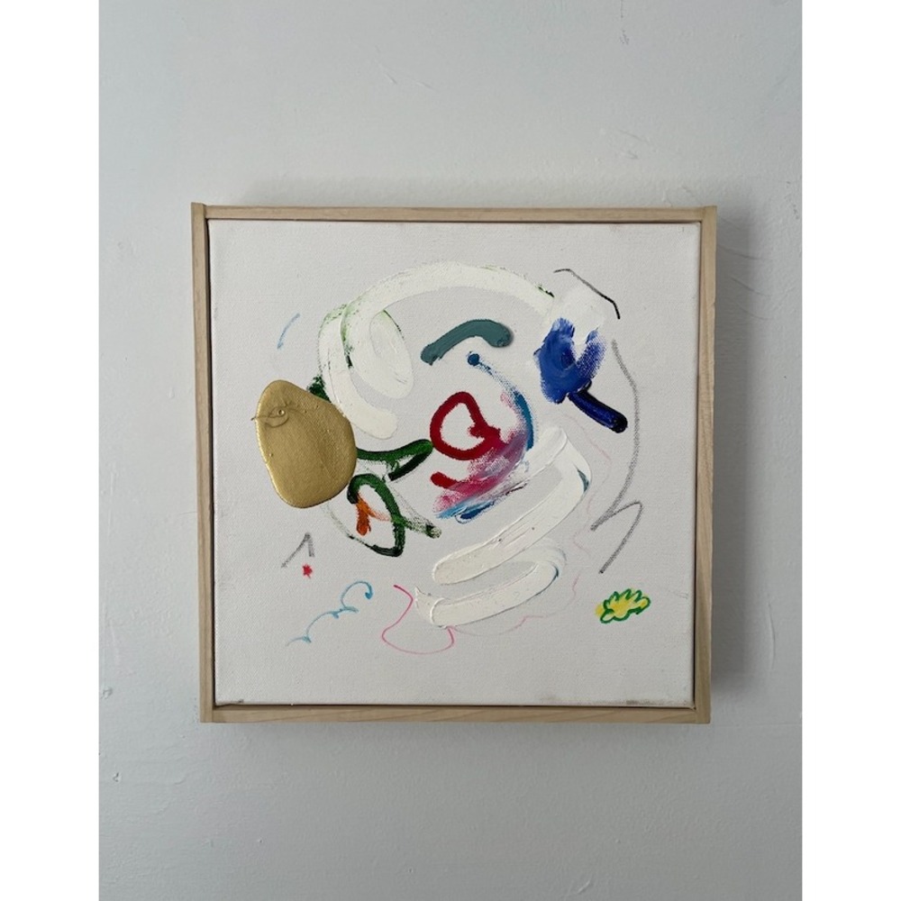 Formed in Grace Original Abstract Painting 10.5x10.5 Framed Mixed‎ Media Canvas